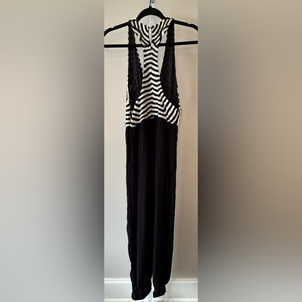 Mara Hoffman Black White Geometric Jumpsuit Swim Coverup XS - Picture 7 of 14